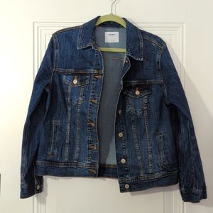 Old Navy Classic Denim Jean Jacket - Size Large - Dark Authentic